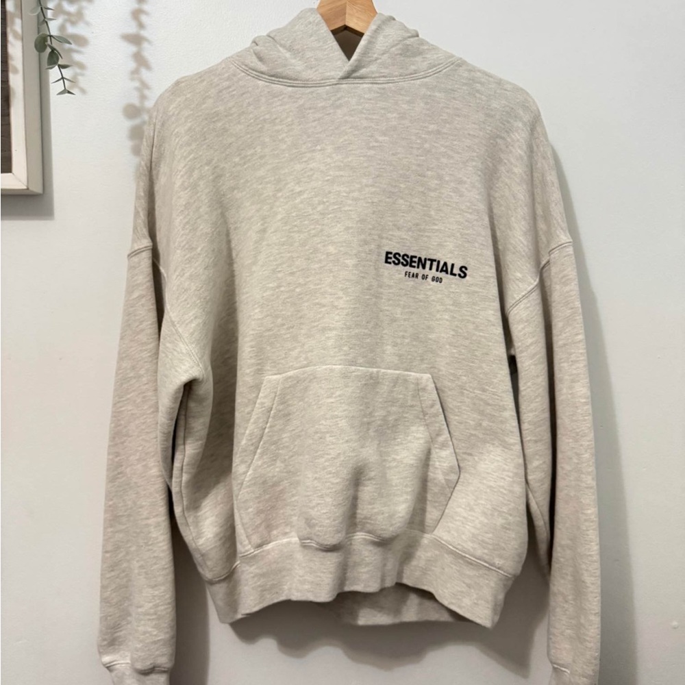 Used Essentials Gray Hoodie in good condition